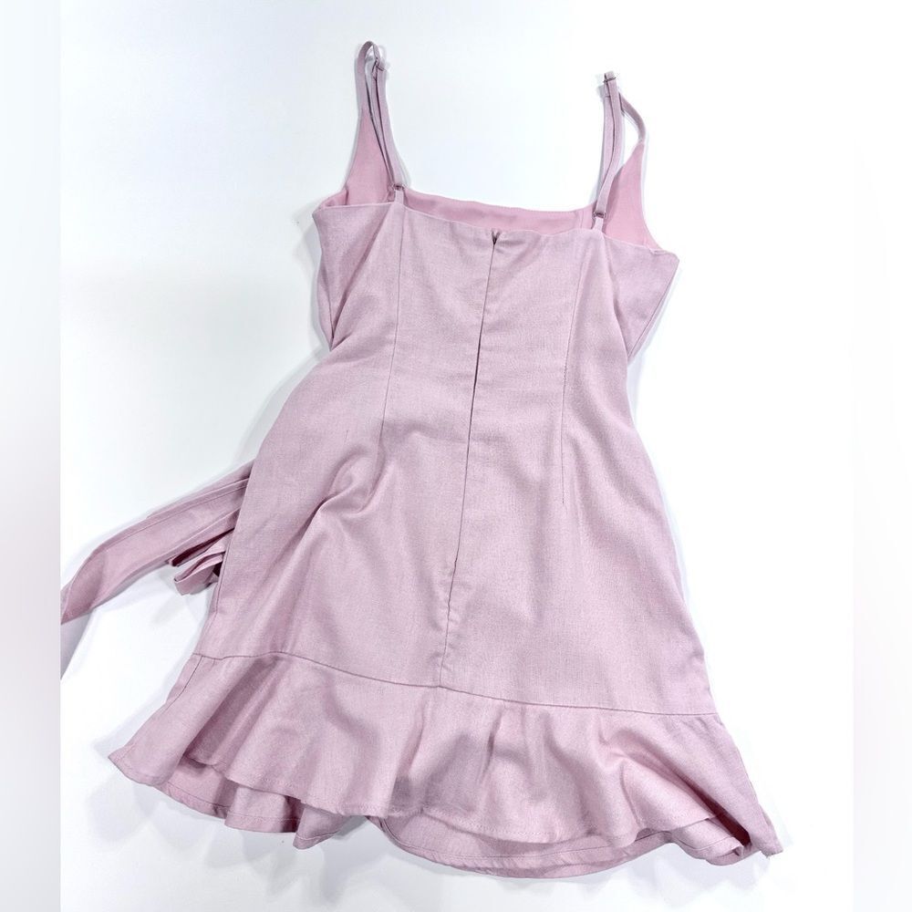 Princess Polly pink cotton spaghetti strap mini dress 2 - Picture 2 of 11